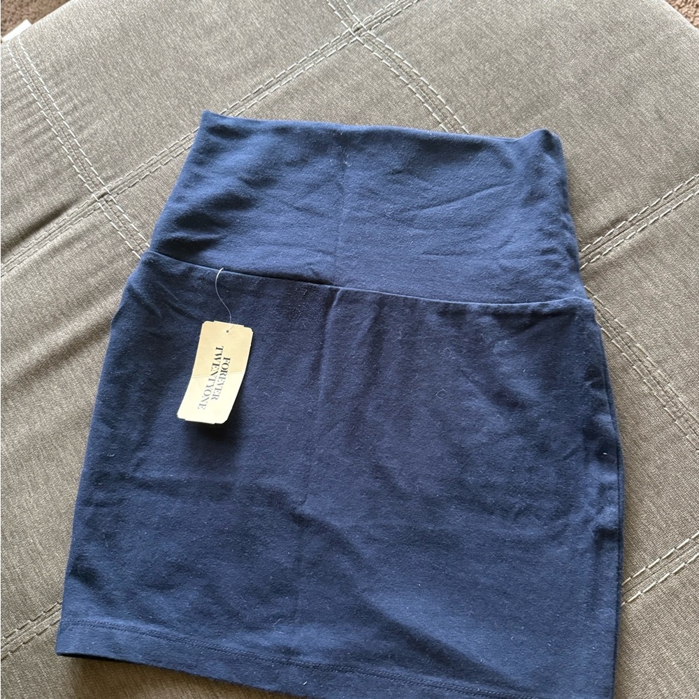 Forever 21 Blue Mini Pencil Skirt Casual